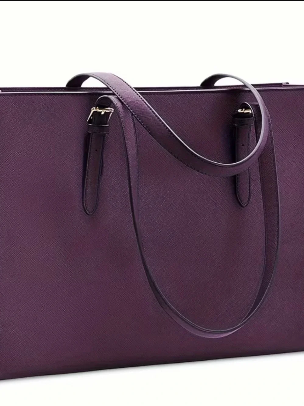 Purple Structured Tote Bag - Classic Everyday Carry